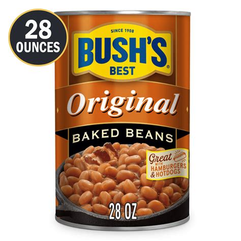 Bush's Original Baked Beans, Canned Beans, 28 oz - Walmart.com
