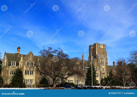Duke University Residence Hall Stock Image - Image of historical ...