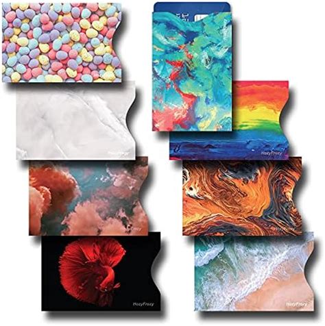 Buy 8 RFID Blocking Sleeves, Credit Card Protector, Anti Theft Credit ...