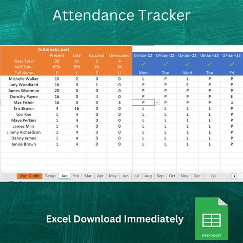 Excel Templates For Attendance Tracking