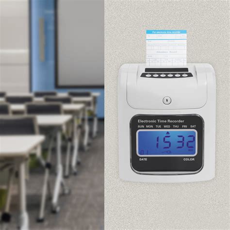 Buy LCD Employee Attendance Machine Time Clock Office Punch Card ...