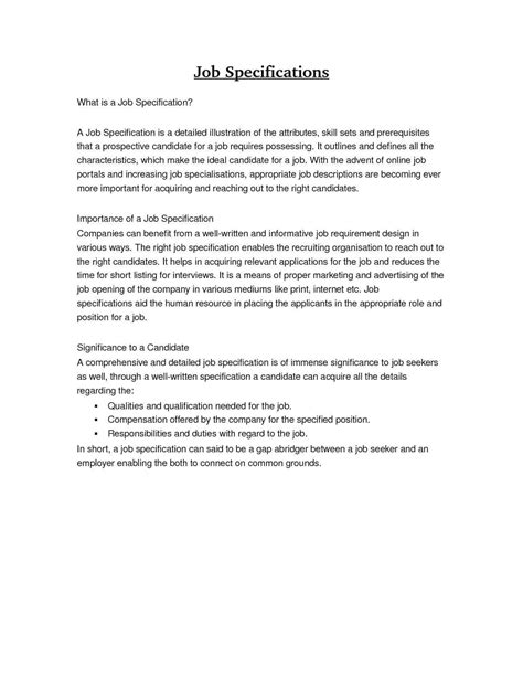 The Significance of Job Description and Job Specification in Recruitment and Selection