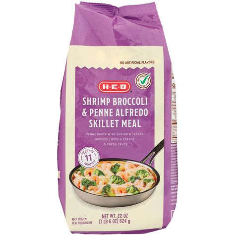 H-E-B Frozen Skillet Meal - Shrimp Penne Alfredo - Shop Entrees & sides ...