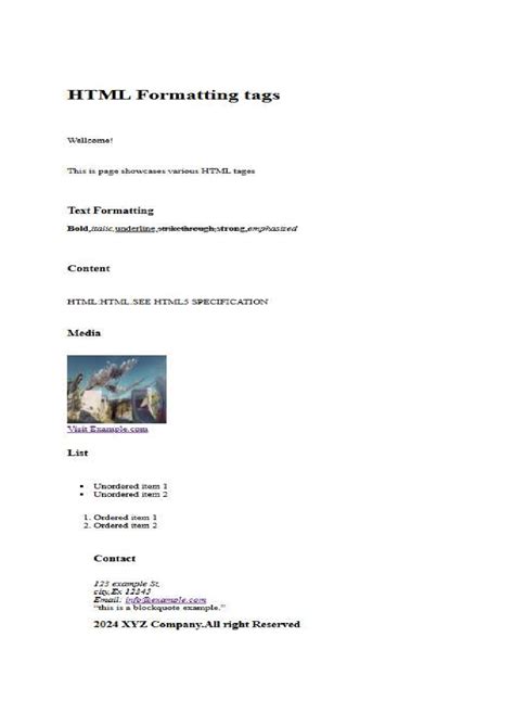 HTML Formatting Tags Overview - Activity-2 PDF Guide - Studocu