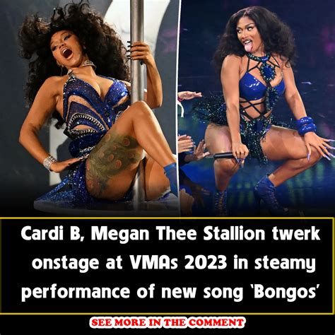 Cardi B, Megan Thee Stallion twerk onstage at VMAs 2023 in steamy ...