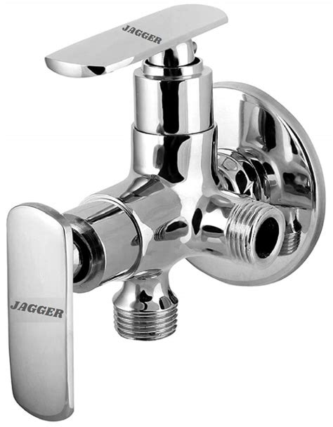 JAGGER JAG602 Full Brass Quarter turn 2 Way Angle Valve, Chrome Finish ...