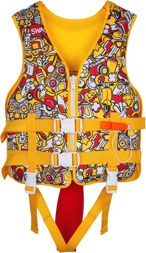 Buy RAINYEAR Swim Vest Float Swimsuit for Kids, Swimming Buoyancy ...