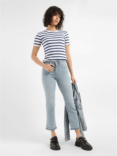 Women's 724 Blue Straight Fit High Rise Jeans – Levis India Store