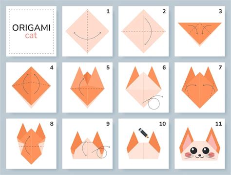 Origami Cat Tutorial 的图像结果