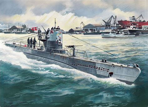 U-20 Type IIB 1943 Poder Naval, Navy Art, German Submarines, Maritime ...