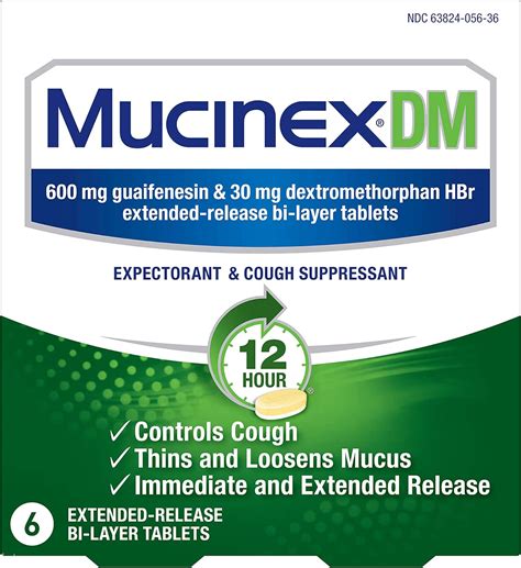 Mucinex DM 12-Hour Cough Suppressant Tablets, 6 India | Ubuy