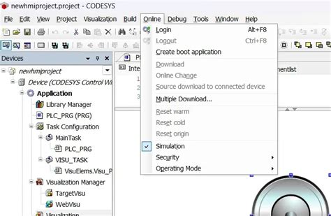 Image result for CoDeSys Visualization Simulation