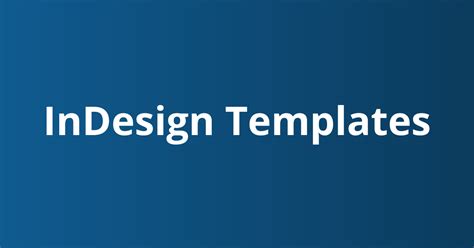 Image result for Using Templates in InDesign