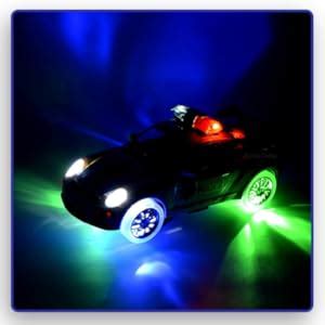 VGRASSP Police Car Toy for Kids - Bump and Go Cop Car with Fun Flashing ...