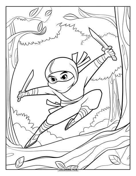 85+ Ninja Coloring Pages for Kids & Adults (Free Printable PDFs)