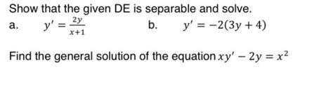 Image result for Separable DE Examples