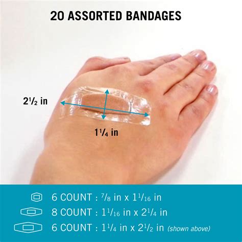 Buy 3M Nexcare Waterproof Clear Bandages Assorted 20 ct Size