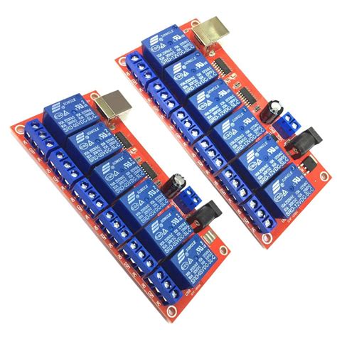 CALANDIS 6 Channel USB Relay Module Board Optocoupler Computer Control ...