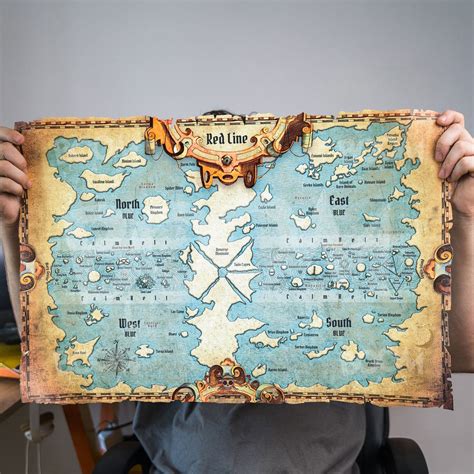 Anime One Piece World Map: Canvas Scroll, Fan Art Gift - Etsy