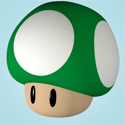 cinema4d super mario green mushroom