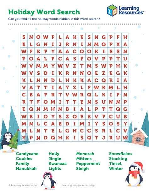 Free Printable Holiday Word Search Puzzles | FREE Printable