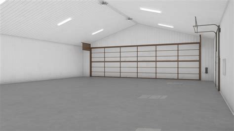 3D model Personal Airplane Hangar Rigged for Maya | 3D Molier International