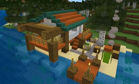 Image result for Beachy Minecraft House Tutorial