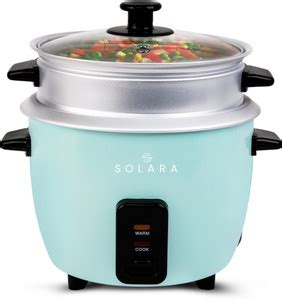 Solara OneTouch 400W Electric Rice Cooker with Steam & Rinse Basket ...