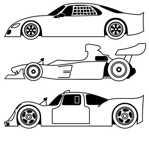 Race Car Coloring Pages – Printable Coloring Pages. FREE