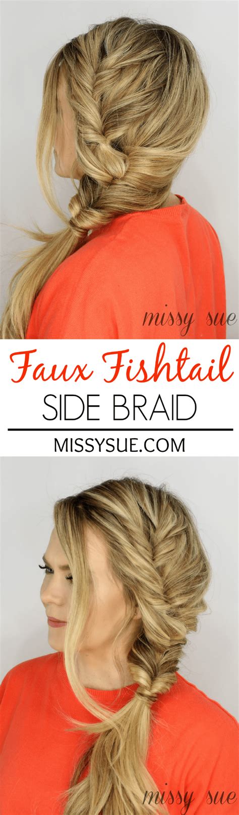 Image result for Messy Faux Hawk Fishtail Braid Tutorial
