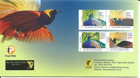 Papua New Guinea -India Joint Stamp Issue 2017- Stamp Pack Papua New ...