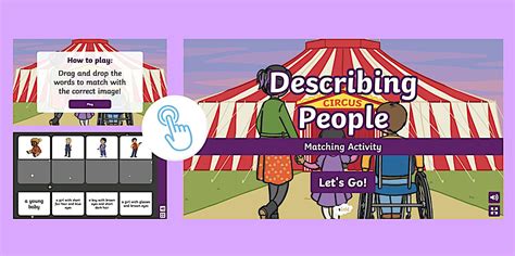 ESL Describing People Matching [Kids, A2] Game