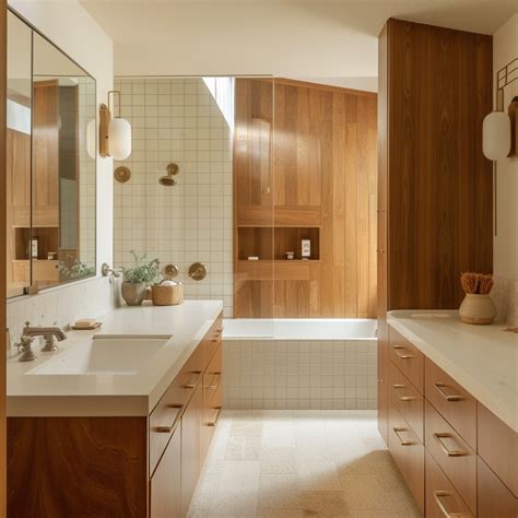 The Secrets To Creating A Timeless Mid-Century Modern Bathroom - Sky Forbes