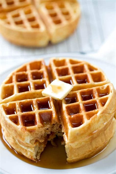 Perfect Waffles|华夫饼食譜|Belgian Waffles Recipe|如何做比利時華夫餅(窝夫餅，格子鬆餅)|How to make Waffles