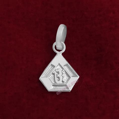 Buy Designer Holy AUM Pendant in Pure Silver online