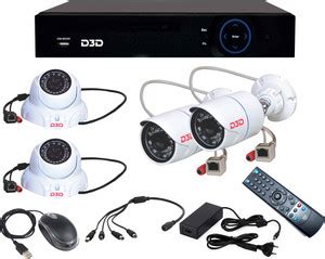D3D 4CH NVR CCTV Security Kit 1080P Security Camera Price in India ...