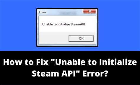 تعذر تهيئة Steam API: 4 طرق سهلة لتمكينها
