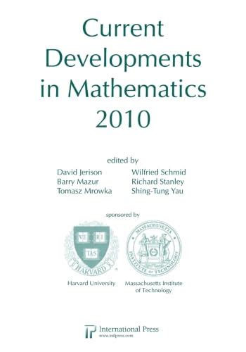 Buy Current Developments in Mathematics, 2010 Book Online at Low Prices ...