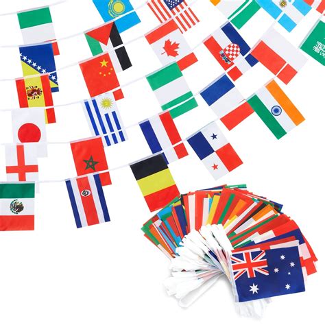 250 Piece Flags Of The World Banner 200 Foot Country | Desertcart INDIA