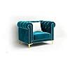 A to Z FurnitureModern Classic 4 Seater Fabric & Valvet Tufted 3+1 one ...