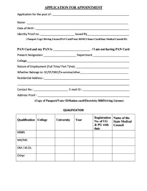 pan card application form pdf 2016 Templates - Fillable & Printable ...