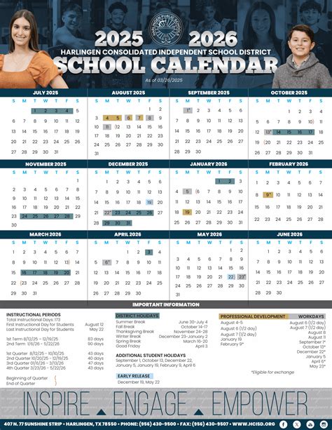 Harlingen CISD Calendar 25-26 Revised pdf - EduCounty