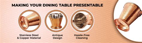 Rengvo Rudra Exports Steel Copper Bucket Balti, Serving Indian Dishes ...