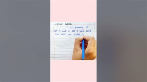 Image result for Example of an Improper Subset