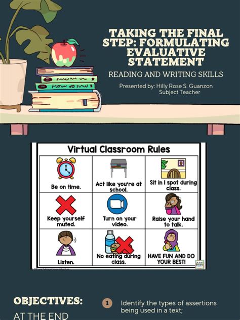 Image result for Formulating Evaluative Statements Lesson Plan