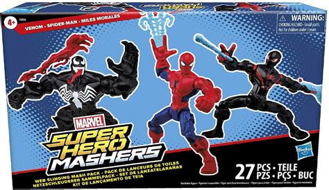 Buy Marvel Super Hero Mashers Web Slinging Mash Pack Figure Set [Venom ...