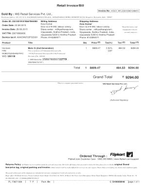 Fillable Online Retail Invoice/Bill Fax Email Print - pdfFiller