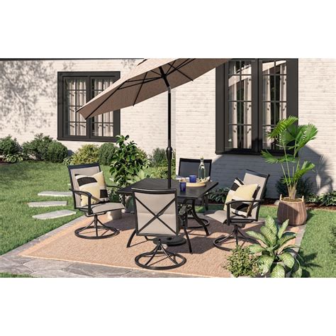 Style Selections Melrose Square Outdoor Dining Table 42-in W x 42-in L ...