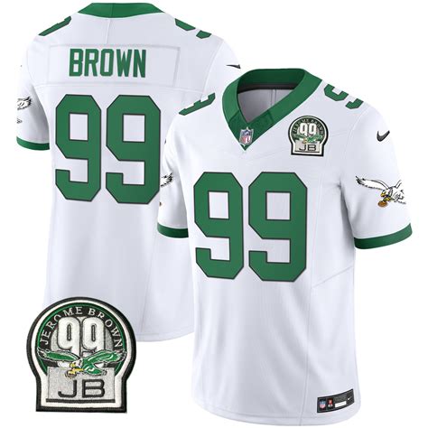 Men’s Philadelphia Eagles Jerome Brown Patch Kelly Green Alternate ...