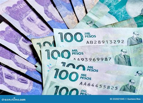 Legal Minimum Wage in Colombia Stock Image - Image of denominations ...